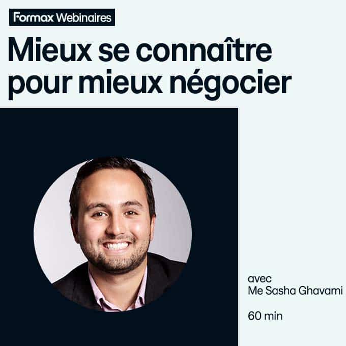 Webinaire "Mieux se connaître pour mieux négocier" (60min)
