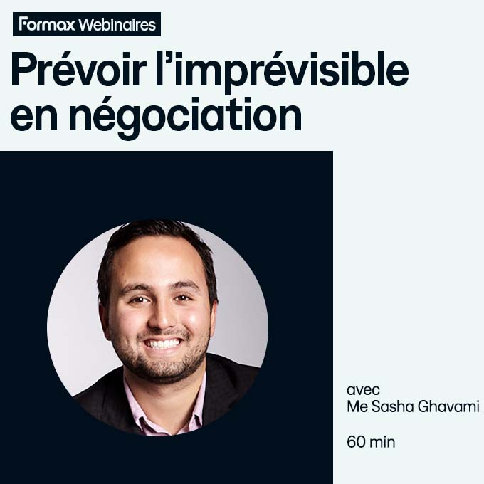 Webinaire "Prévoir l'imprévisible en négociation" (60min)